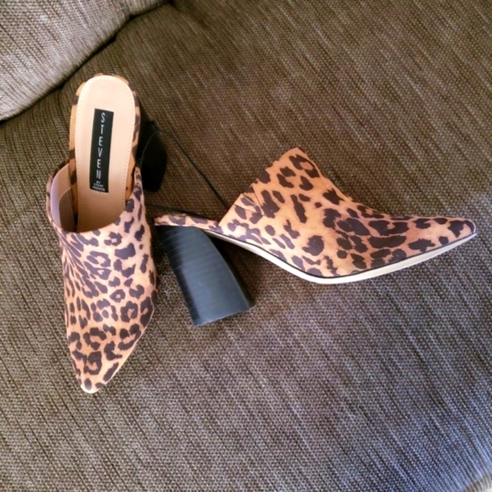 Steven by Steve Madden Nellie Leopard Mule